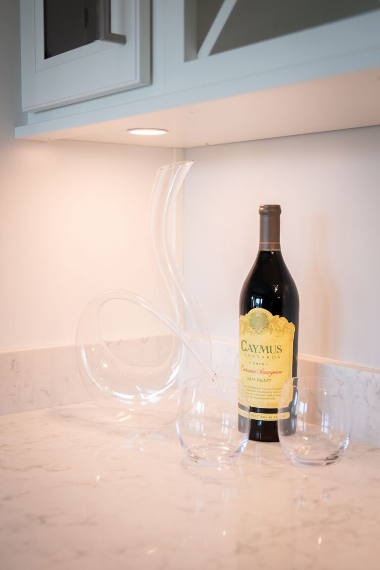 Woodruff Drive Painesville Kitchen Wine Bottle on Counter