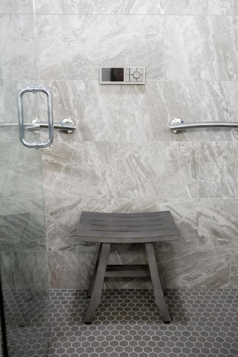 Aileen Drive Mentor Residence Bathroom Shower Stool