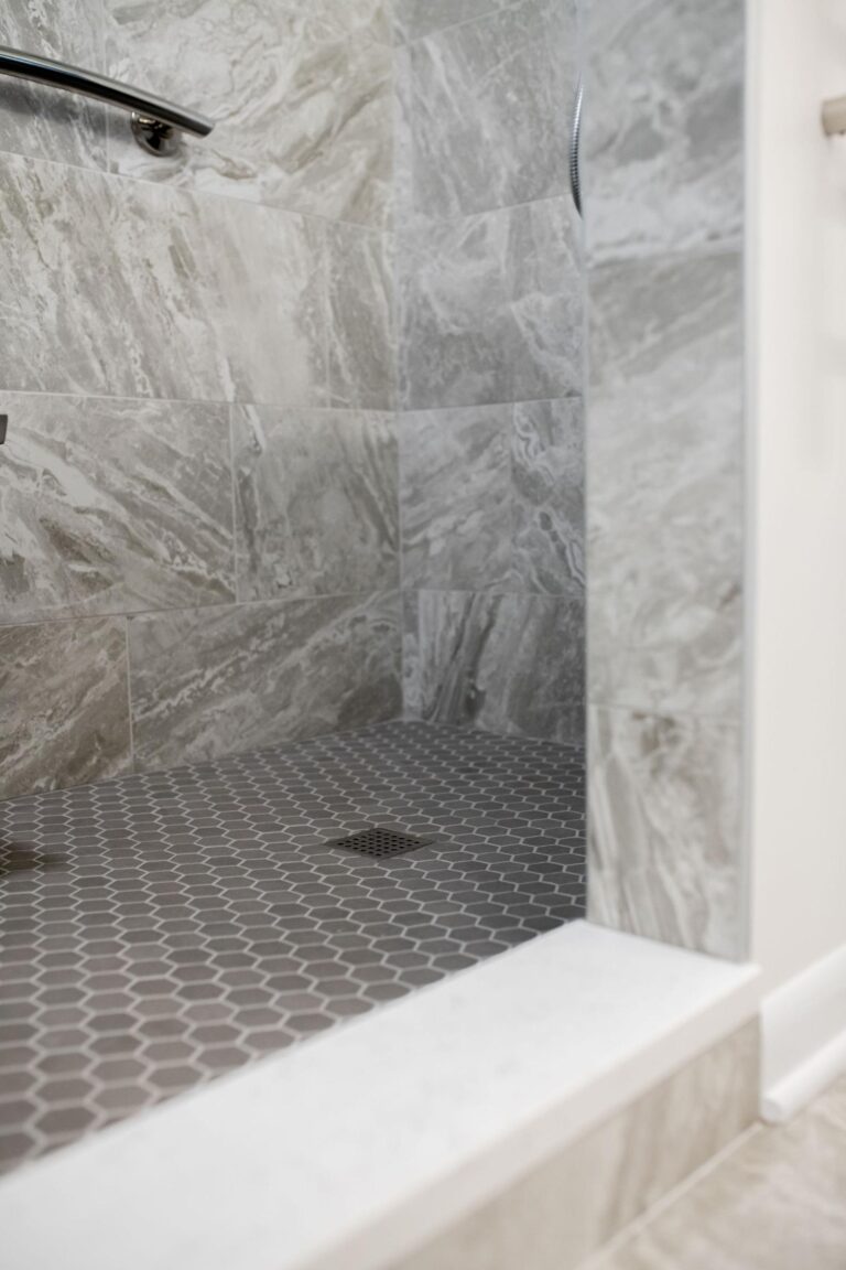 Aileen Drive Mentor Residence Bathroom Shower Floor