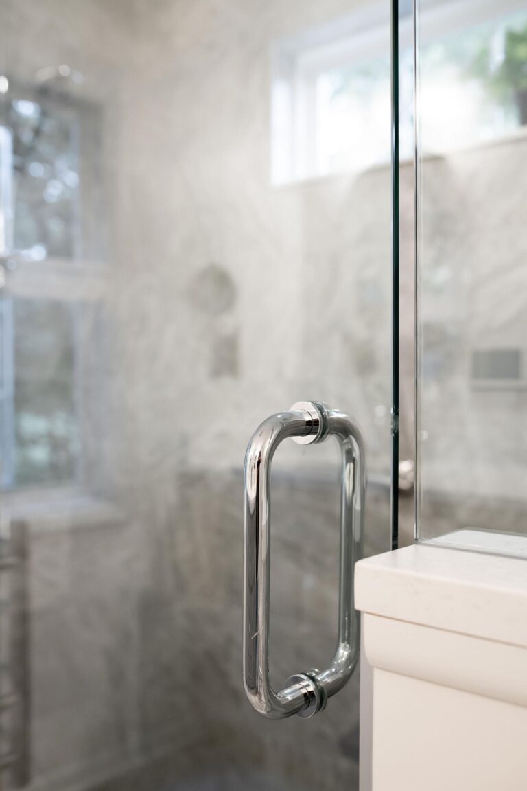 Aileen Drive Mentor Residence Bathroom Shower Door